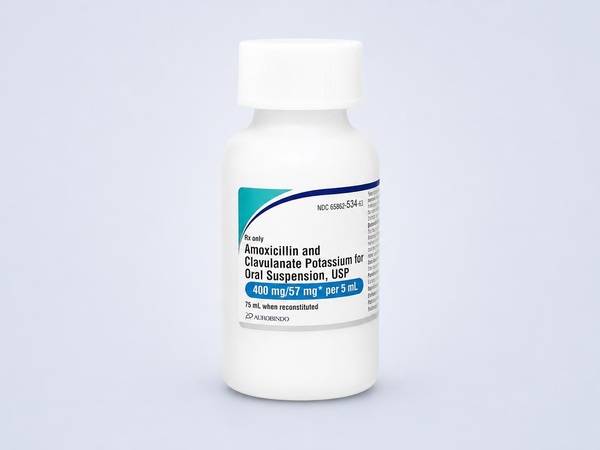 Amoxicillin Clavulanate 400mg/57mg /5mL