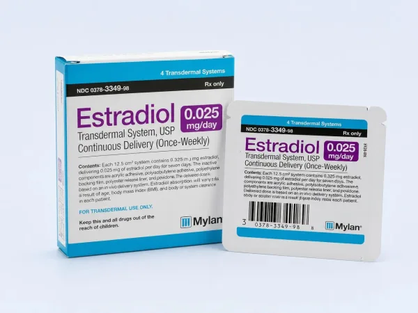 Estradiol 0.025mg Patches (Once Weekly)