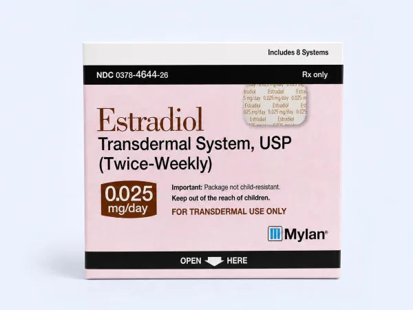 Estradiol 0.025mg Patches (Twice Weekly)